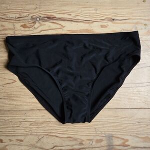 Roots Black High-Waist Bikini Bottom Size 16